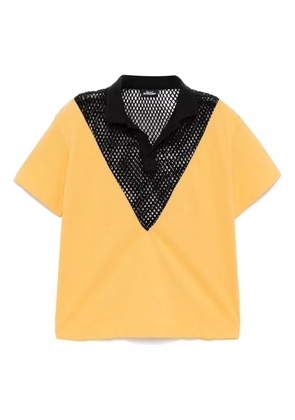 Olly Shinder hybrid lace polo - Yellow