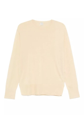 TOTEME crew-neck wool silk knit - Neutrals