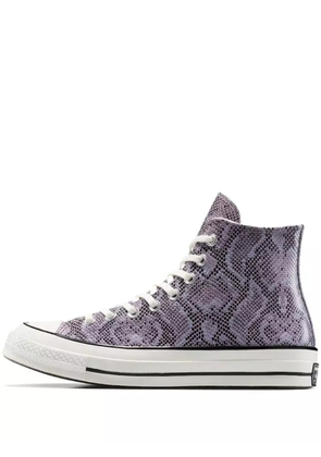Converse snakeskin high-top sneakers - Purple