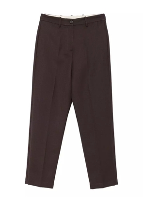 Alysi pleated wool trousers - Brown