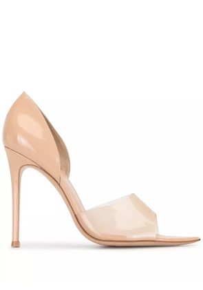 Gianvito Rossi Bree 105mm patent leather pumps - Neutrals