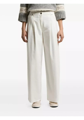 Peserico pleated-details jeans - White