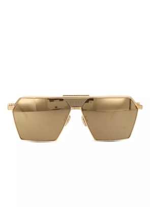 Philipp Plein Eyewear geometric-frame sunglasses - Gold
