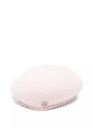 Maison Michel Bonnie veil beret hat - Pink