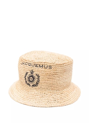 Jacquemus Le Bob Pesco bucket hat - Neutrals