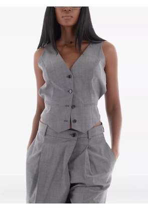 BOSS button-down sleeveless vest - Grey