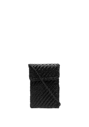 DRAGON DIFFUSION leather phone bag - Black