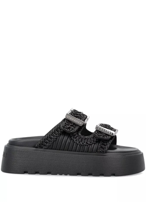 Casadei Birky Ale flatform slides - Black