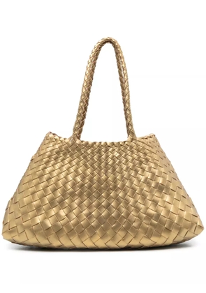 DRAGON DIFFUSION Santa Croce leather tote bag - Gold