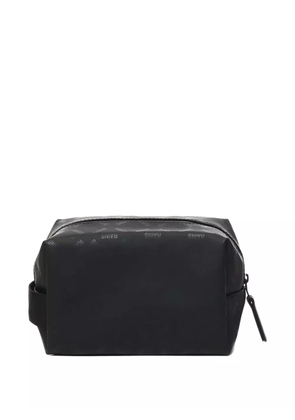 Rains logo-print wash bag - Black