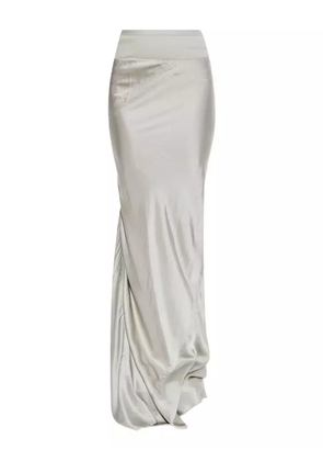 Rick Owens ribbed-waistband skirt - Silver