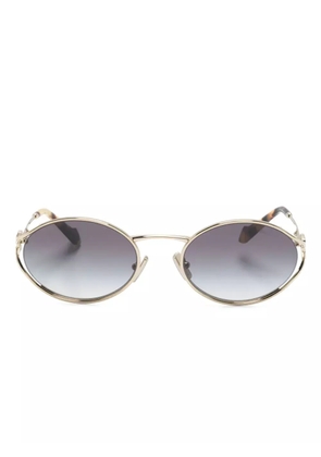 Miu Miu Eyewear oval-frame sunglasses - Gold