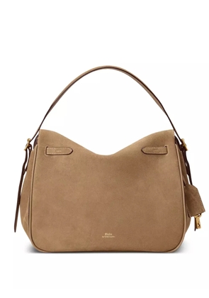 Polo Ralph Lauren ID suede satchel bag - Brown