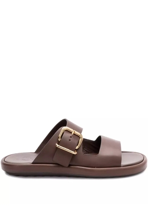 Tod's leather slides - Brown