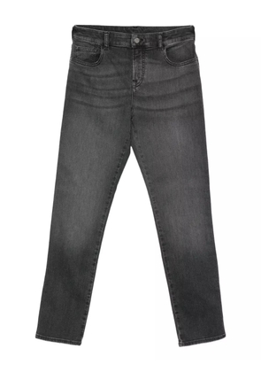 Emporio Armani logo-patch jeans - Grey