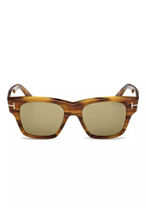 TOM FORD Eyewear tortoiseshell square-frame sunglasses - Brown