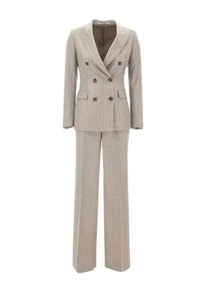 Tagliatore pinstripe double-breasted suit - Neutrals