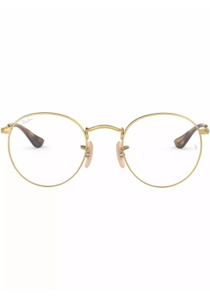 Ray-Ban round-frame metal glasses - Gold