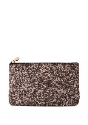 Borbonese Busta zip-top wallet - Brown