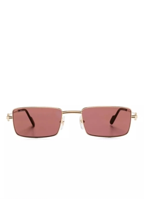 Cartier Eyewear rectangle-frame sunglasses - Gold