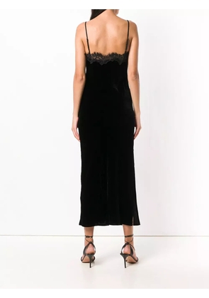 Gold Hawk lace-trim dress - Black