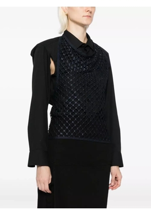 LEMAIRE Fishnet halter top - Blue