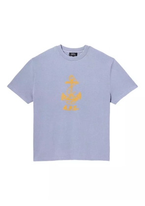 A.P.C. logo-print T-shirt - Blue