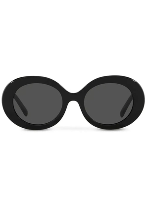 Dolce & Gabbana Eyewear logo-embossed round-frame sunglasses - Black