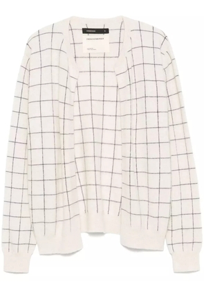 Frenckenberger windowpane-pattern cardigan - Neutrals