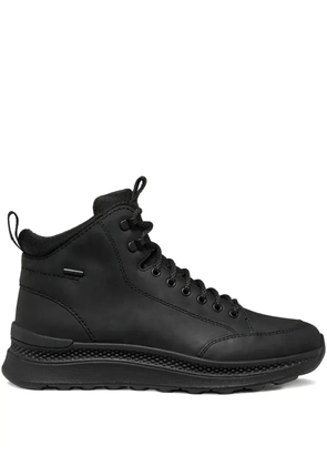 Geox lace-up leather boots - Black