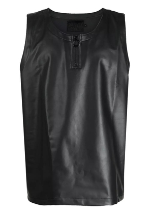 Off Duty zip-up tank top - Black