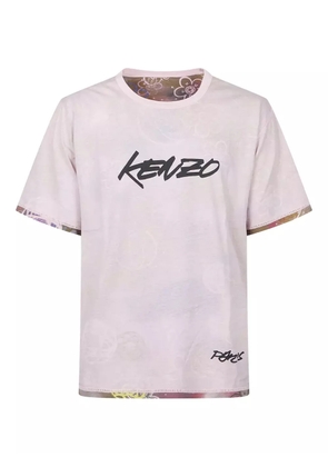 Kenzo x Futura logo-print T-shirt - Pink