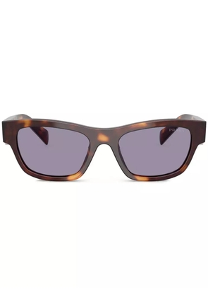 Prada Eyewear tortoiseshell-effect sunglasses - Brown