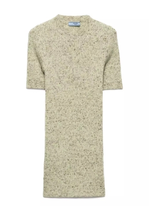 Prada ribbed short-sleeve sweater - Green