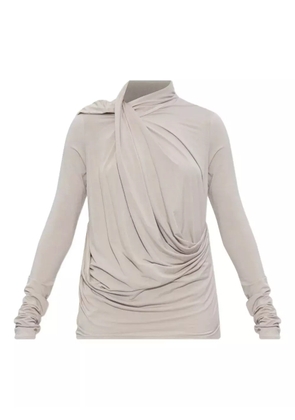 ENTIRE STUDIOS draped cowl-neck top - Neutrals