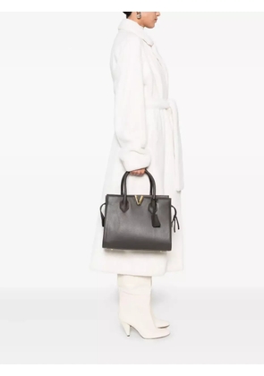 Via Roma 15 V-detail tote bag - Brown