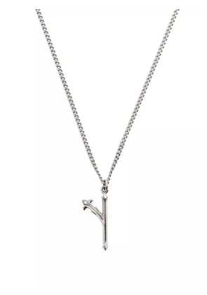 Emanuele Bicocchi Alphabet pendant necklace - Silver