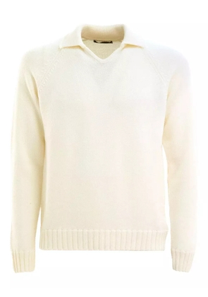 Zanone V-neck sweater - Neutrals