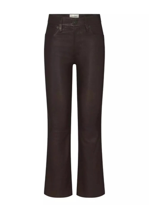 FRAME leather flared trousers - Brown