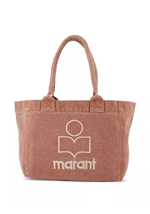 ISABEL MARANT Yenky zip logo-embroidered tote bag - Brown