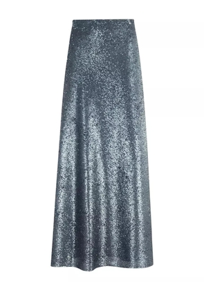 Herno sequinned midi skirt - Blue