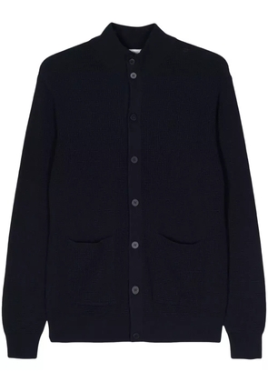 Ballantyne waffle-knit cotton cardigan - Blue