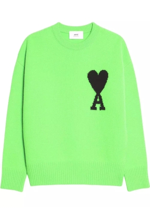 AMI Paris Ami de Coeur wool jumper - Green