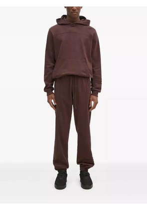 adidas embroidered-logo hoodie - Brown