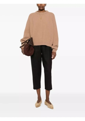 Dusan elasticated-waist trousers - Brown