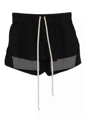Rick Owens DRKSHDW drawstring panelled shorts - Black