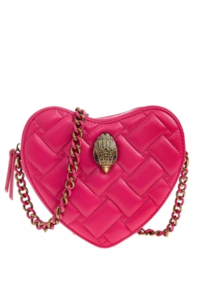 Kurt Geiger London Kensington Heart quilted cross body bag - Pink
