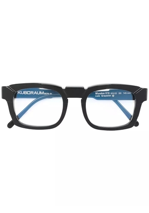 Kuboraum square frame glasses - Black