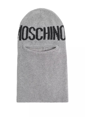 Moschino logo-detail balaclava - Grey