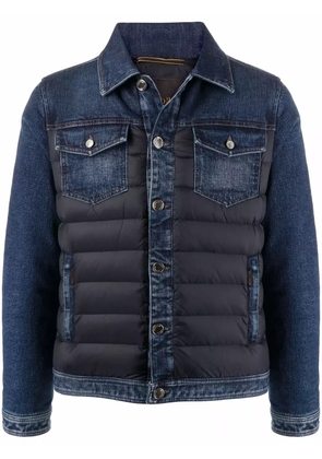 Moorer Mondor-104S padded denim jacket - Blue